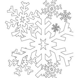 Coloring page: Snowflake (Nature) #160462 - Printable coloring pages
