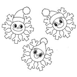 Coloring page: Snowflake (Nature) #160463 - Printable coloring pages