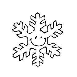 Coloring page: Snowflake (Nature) #160467 - Printable coloring pages