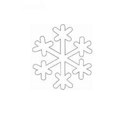 Coloring page: Snowflake (Nature) #160471 - Printable coloring pages