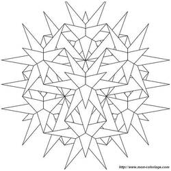Coloring page: Snowflake (Nature) #160472 - Printable coloring pages