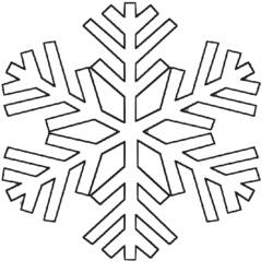 Coloring page: Snowflake (Nature) #160477 - Printable coloring pages