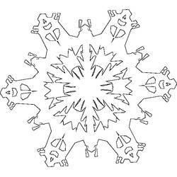 Coloring page: Snowflake (Nature) #160495 - Free Printable Coloring Pages