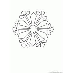 Coloring page: Snowflake (Nature) #160501 - Printable coloring pages
