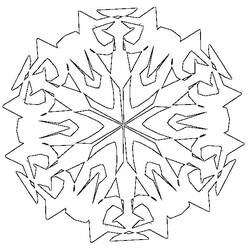 Coloring page: Snowflake (Nature) #160510 - Free Printable Coloring Pages