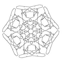 Coloring page: Snowflake (Nature) #160521 - Free Printable Coloring Pages