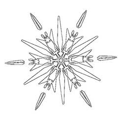 Coloring page: Snowflake (Nature) #160522 - Free Printable Coloring Pages