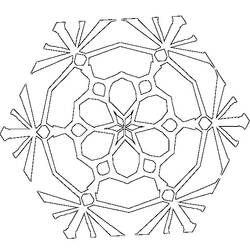 Coloring page: Snowflake (Nature) #160527 - Free Printable Coloring Pages