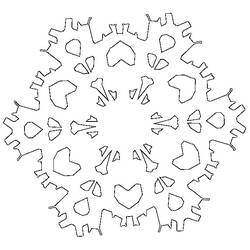 Coloring page: Snowflake (Nature) #160531 - Free Printable Coloring Pages