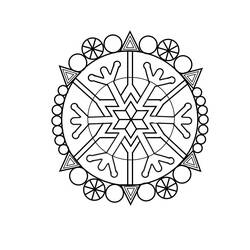 Coloring page: Snowflake (Nature) #160545 - Free Printable Coloring Pages