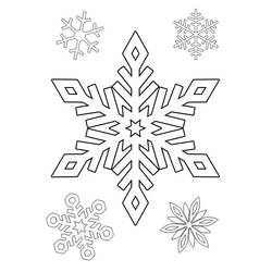 Coloring page: Snowflake (Nature) #160572 - Printable coloring pages