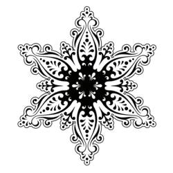 Coloring page: Snowflake (Nature) #160611 - Printable coloring pages