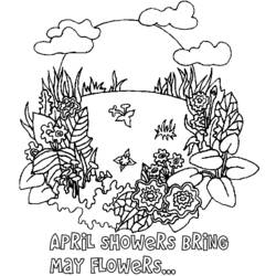 Coloring page: Spring season (Nature) #164769 - Free Printable Coloring Pages