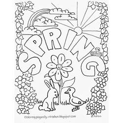 Coloring page: Spring season (Nature) #164775 - Printable coloring pages