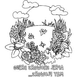 Coloring page: Spring season (Nature) #164779 - Free Printable Coloring Pages