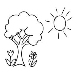 Coloring page: Spring season (Nature) #164808 - Free Printable Coloring Pages