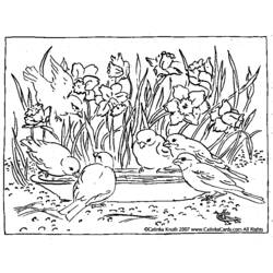 Coloring page: Spring season (Nature) #164827 - Printable coloring pages