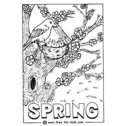 Coloring page: Spring season (Nature) #164841 - Free Printable Coloring Pages