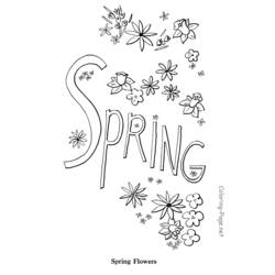 Coloring page: Spring season (Nature) #164886 - Free Printable Coloring Pages