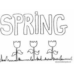 Coloring page: Spring season (Nature) #164906 - Free Printable Coloring Pages