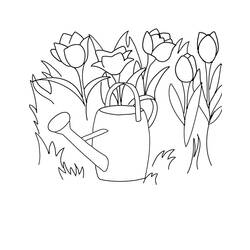 Coloring page: Spring season (Nature) #164951 - Free Printable Coloring Pages