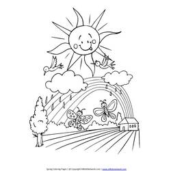 Coloring page: Spring season (Nature) #165004 - Free Printable Coloring Pages