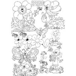 Coloring page: Spring season (Nature) #165007 - Free Printable Coloring Pages
