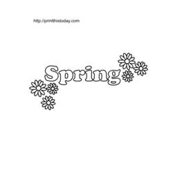 Coloring page: Spring season (Nature) #165036 - Free Printable Coloring Pages