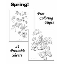 Coloring page: Spring season (Nature) #165071 - Free Printable Coloring Pages