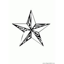 Coloring page: Star (Nature) #155926 - Free Printable Coloring Pages