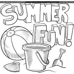Coloring page: Summer season (Nature) #165102 - Printable coloring pages