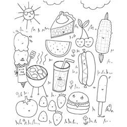 Coloring page: Summer season (Nature) #165138 - Printable coloring pages