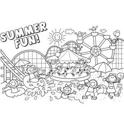 Coloring page: Summer season (Nature) #165155 - Printable coloring pages