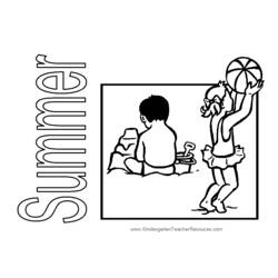 Coloring page: Summer season (Nature) #165211 - Free Printable Coloring Pages