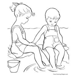Coloring page: Summer season (Nature) #165212 - Free Printable Coloring Pages