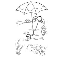 Coloring page: Summer season (Nature) #165225 - Printable coloring pages