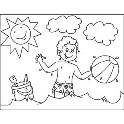 Coloring page: Summer season (Nature) #165239 - Printable coloring pages