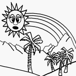 Coloring page: Summer season (Nature) #165311 - Free Printable Coloring Pages