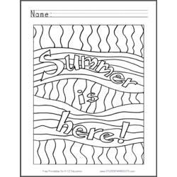 Coloring page: Summer season (Nature) #165331 - Free Printable Coloring Pages