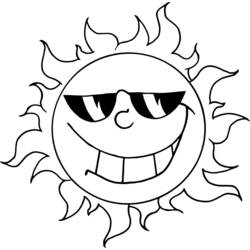 Coloring page: Sun (Nature) #157917 - Printable coloring pages