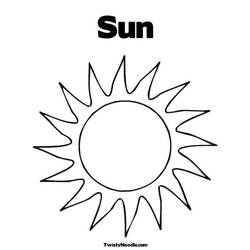 Coloring page: Sun (Nature) #157933 - Printable coloring pages