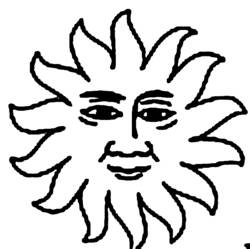 Coloring page: Sun (Nature) #157946 - Free Printable Coloring Pages