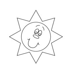 Coloring page: Sun (Nature) #157949 - Printable coloring pages
