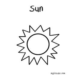Coloring page: Sun (Nature) #157953 - Printable coloring pages