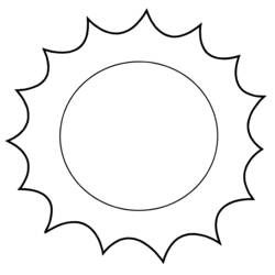 Coloring pages: Sun - Printable coloring pages