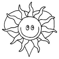 Coloring page: Sun (Nature) #157979 - Free Printable Coloring Pages