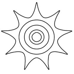 Coloring page: Sun (Nature) #157998 - Free Printable Coloring Pages