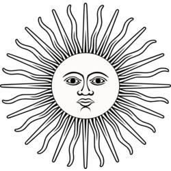 Coloring page: Sun (Nature) #158007 - Printable coloring pages