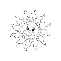 Coloring page: Sun (Nature) #158082 - Free Printable Coloring Pages