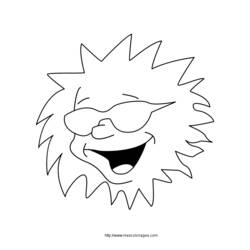 Coloring page: Sun (Nature) #158083 - Free Printable Coloring Pages